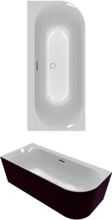 Villeroy & Boch Vorwand-Badewanne Loop&Friends LOF 1800x800 x600mm OVAL linke Ausführung CoD weAlpin – Bild 3