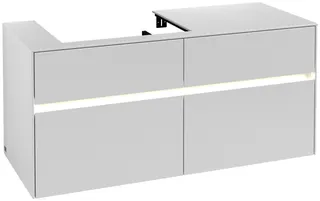 Villeroy & Boch WTUS Collaro B0 1200x548x500mm m. Bel. 4 Ausz. Waschtisch links White Matt – Bild 2