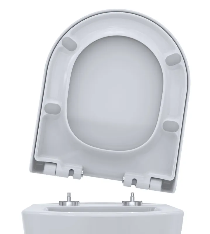 sanibel 3001-WC-Sitz PLUS A23 SLIM rund m.D. Absenkautom Steckbef abnehmbar weiß