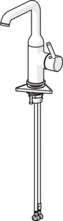 EHM Waschtisch-Batt. HANSAVANTIS Style 5455 Ausld. 147 mm chr – Bild 2
