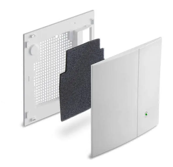 Designblende Lunos 2/S mit Filterüberwachung