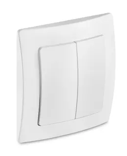 Schalter EIN/AUS, zweiPCEufig 5/W2, Farbe: weiss