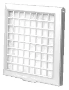 Ersatzgitter Lunos 2/GVF weiss f.Luga-S z.Aufnahme d.Filters 2/FB (inkl.)