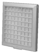 Ersatzgitter Lunos 2/GBF silber f.Luga-S z.Aufnahme d.Filters 2/FB (inkl.)