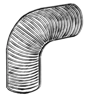 Flexrohr DN 80 40 cm Länge Anwendungslänge 1,60 m