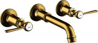 Hansgrohe 3-Loch Waschtischarmatur Axor Montreux Wand Fertigset Hebelgriff BB – Bild 2