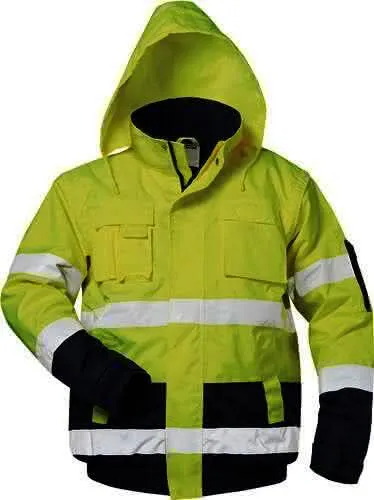 Warnschutz-Pilotjacke HASSO Gr.XL fluore sz.gelb/marine SAFESTYLE