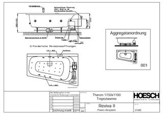 Hoesch WP Thasos 3748&Reviva II Power+Air Weiß/verchromt/Motor rechts – Bild 2