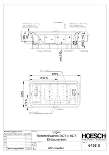 Hoesch WP Ergo+ 6436&Kombi-System Weiß/verchromt – Bild 2
