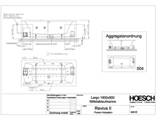 Hoesch WP Largo 3691&Reviva II Power+Air Weiß/verchromt/Motor re./li. – Bild 2