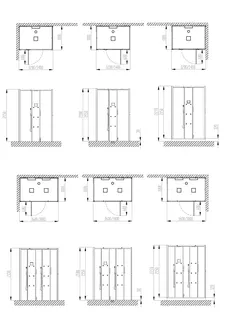 Hoesch DB SensePerience RE 1200x1000 re. bodenbündig, Wände Weiß – Bild 2