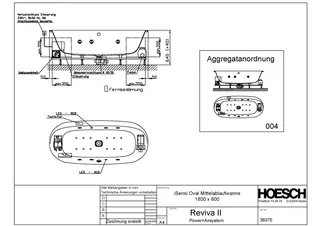Hoesch WP iSensi Oval 1800x800&Reviva II Weiß/verchromt/Motor re./li. – Bild 2