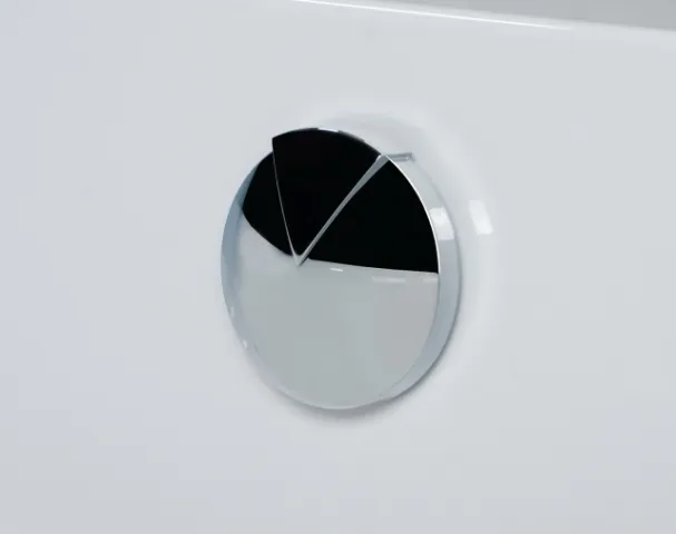 Zubehör Hoesch Combi Ab-Überlaufarmatur lang für Badewanne iSensi, verchromt