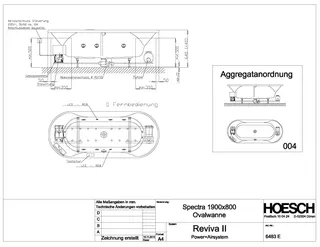 Hoesch WP Spectra 6483&Reviva II Power+ Air, Weiß/verchromt/Motor re./li. – Bild 2
