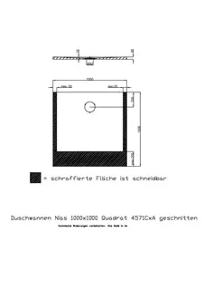 Hoesch Duschwanne Nias ges. 1000x1000x30 strukturierte Oberfl. Solique, Weiß – Bild 2
