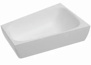 Hoesch Badewanne iSensi Trapez 1500x1000 Monolith re. m.Überlaufbefüllung Chrom, ang. Sch.