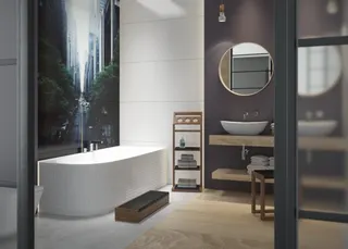 Hoesch Badewanne iSensi Eck 1800x800 rechts Weiß – Bild 2