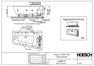Hoesch WP Thasos 3748&Laola II Whirl+Air Weiß/verchromt/Motor rechts – Bild 2