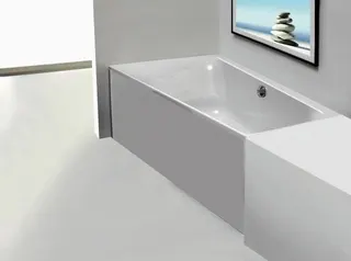 Hoesch Zubehör Glasverkleidung Weiß Nische Badewanne Rechteck 1800x800