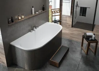 Hoesch Badewanne iSensi Vorwand 1600x750 Weiß – Bild 2