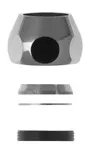 Quetschverschr. (4-teil.) 3/8" für R8mm