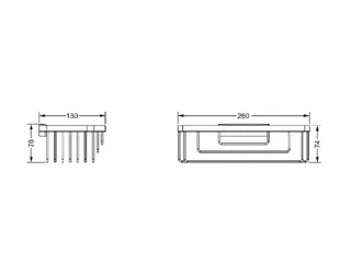 Schwammkorb, ca. 260 x 130 mm Serie CHARLESTON, SUm – Bild 2