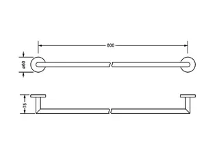 Badetuchhalter Serie EXAL, VC – Bild 3