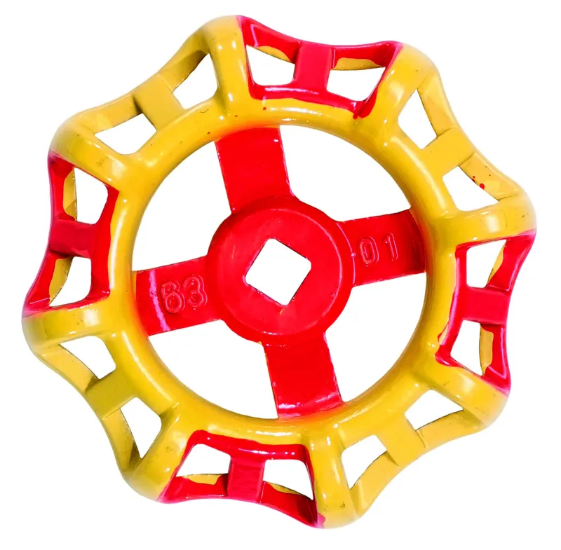 Handräder Rot/Gelb 3"