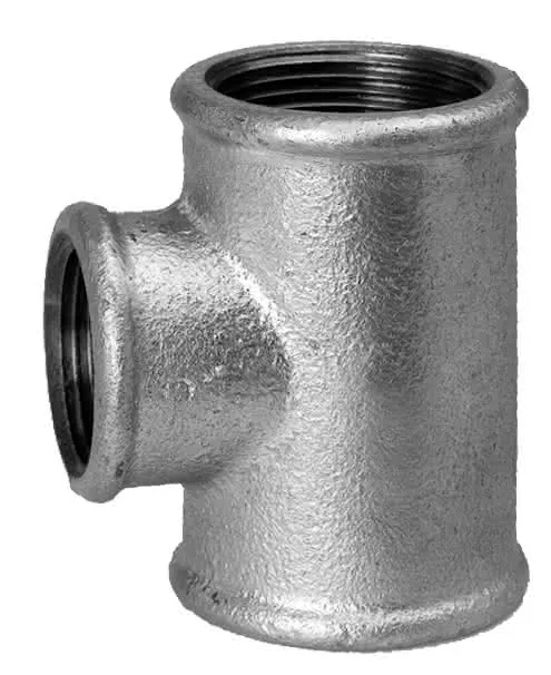 Temperguss-T-Stück Nr.130 11/4 x 3/4 x 11/4", verzinkt