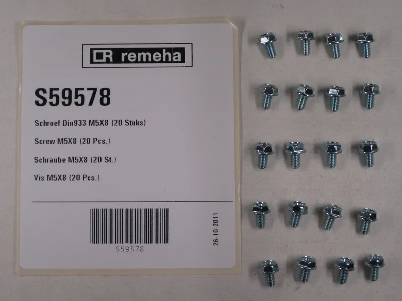 Remeha Schraube M5x8 (20x) S59578