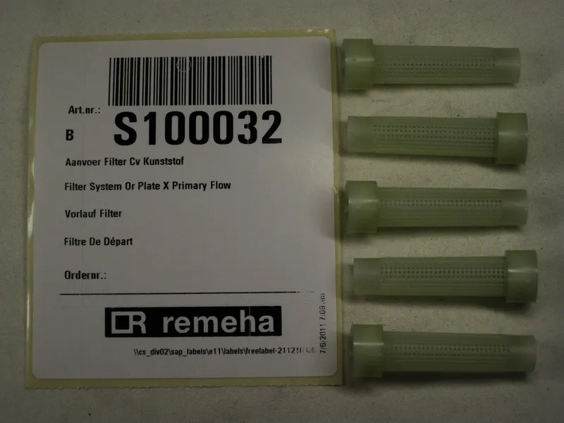 Remeha Filter Vorlauf (x5) S100032