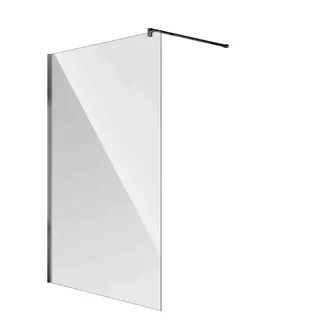 Koralle Trennwand WalkIn SL450 WWBO 80 785-800x2000 Silber matt ESG transparent