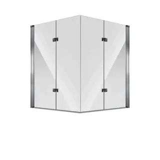 Koralle Falttür SL450 BF2A R 100 985-1000x1400 Silber matt ESG trans. – Bild 1