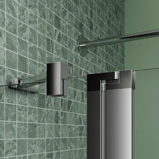 Koralle Eckdusche Schenkel SL450 EPFBOS R 90 885-900x2000 Silber matt ESG transparent – Bild 4