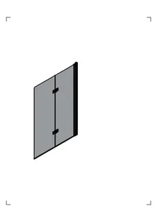 Koralle Falttür SL450 BF2A R 100 985-1000x1400 Silber matt ESG trans. – Bild 5
