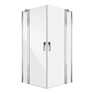 Koralle Eckdusche Schenkel SL450 EPFBOS R 90 885-900x2000 Silber matt ESG transparent