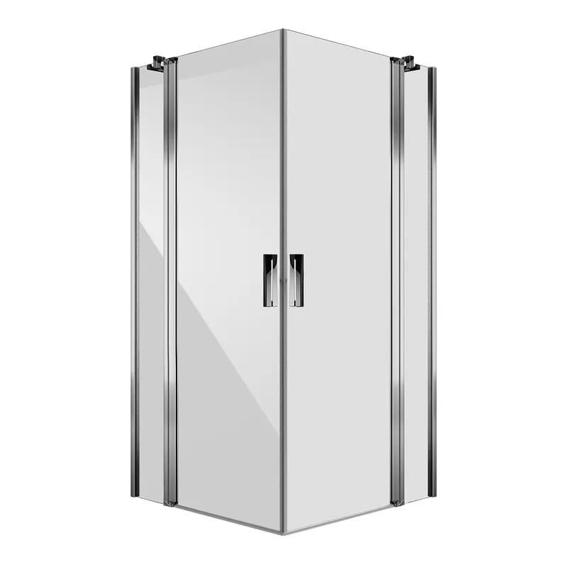 Koralle Eckdusche Schenkel SL450 EPFBOS L 120 1185-1200x2000 Silber matt ESG trans.