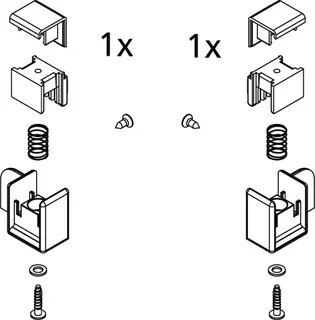 Kermi EBLI024 Set Haken unten kurz
