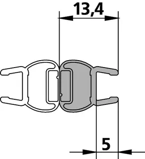 Kermi 3167 2x Dichtleiste Länge: 2000 mm