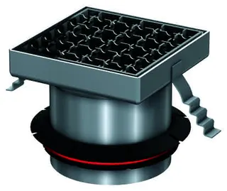ACO Aufsatzstück Variant-CR 150x150/M125 V2A/rutschh./Gitterrost V2A/lose eingel.