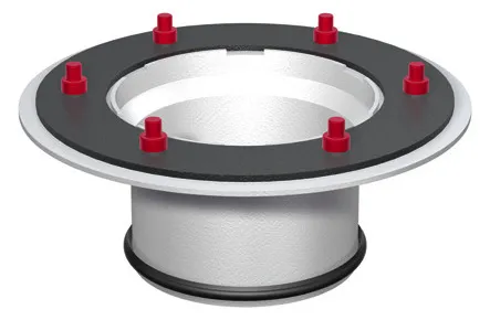 ACO Oberteil DN100/ Pressfl./epoxiert
