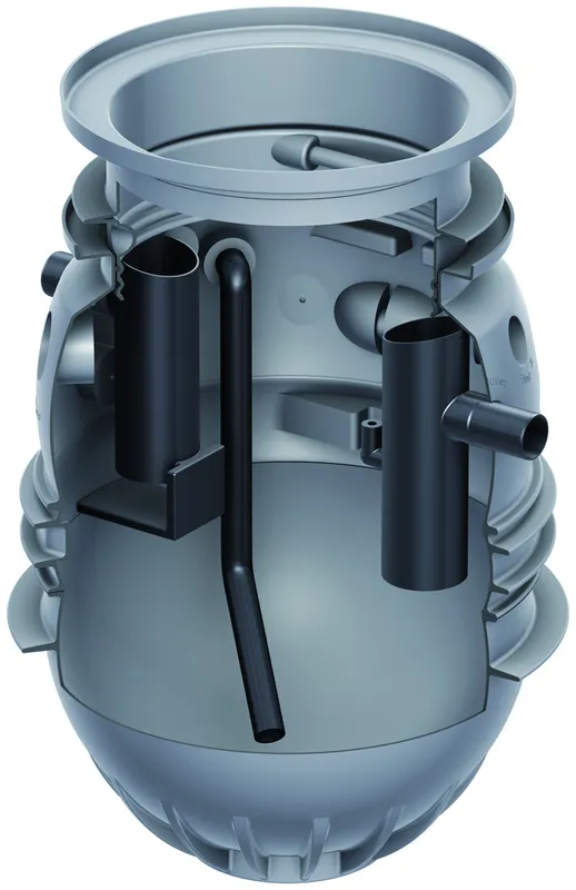 ACO Fettabscheid. LipuMax P-D NS2 SF460L m. Direktabsg./Erdeinbau