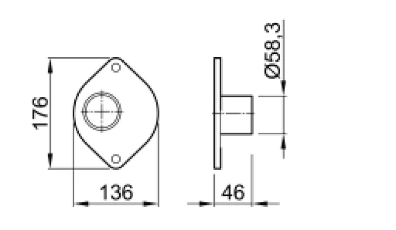 ACO Zulaufstutzen DN50/SML für Fäkablock-II
