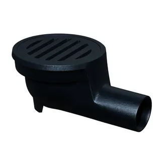 ACO Bodenablauf Guss DN100/ 1,5 Grad/ M125/mit Rost/ Anstrich