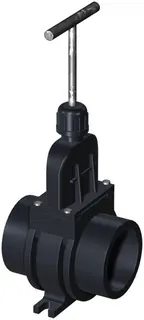 ACO Absperrschieber DN 50 m. 2 Spitzenden/aus Kunststoff