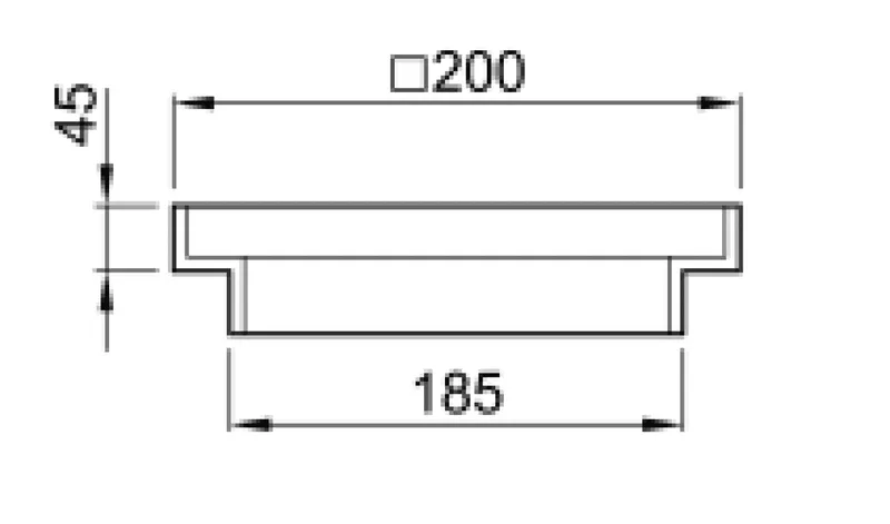 ACO Aufsatzrahmen 200x200/Anstrich/Kellerablauf 5001-5002