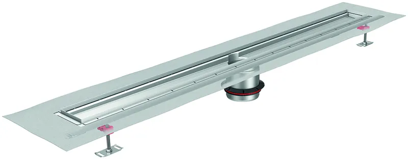 ACO ShowerDrain Public Rinne 1500x110/mit 1 Ablaufstutzen/Fl. hori