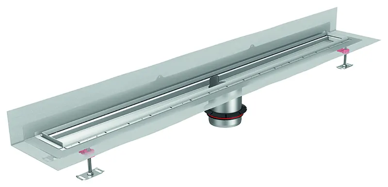 ACO ShowerDrain Public Rinne 2000x110/mit 1 Ablaufstutzen/Fl.verti