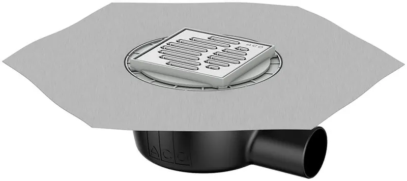 ACO Sanitärablauf Easyflow+ DN50/100x100/1,5 Grad/0,8l/s/WS50
