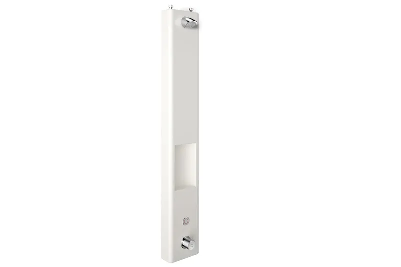 CONTI+ CONSMART el. PZ Duschpaneel Netz Ablage Thermost. AVW-Weiß SHORTY DN15